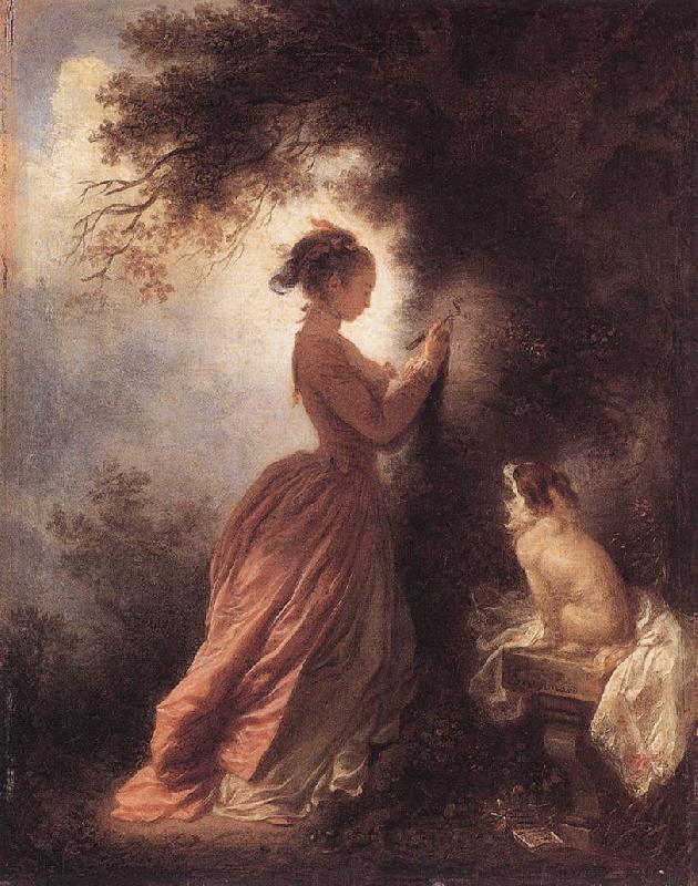 Jean Honore Fragonard The Souvenir oil painting picture